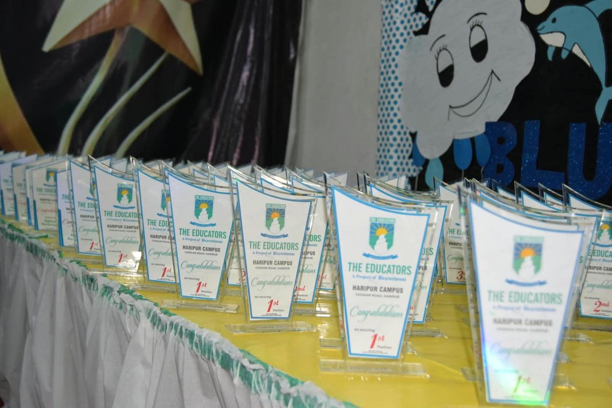 Trophies for The Educators' position holders
